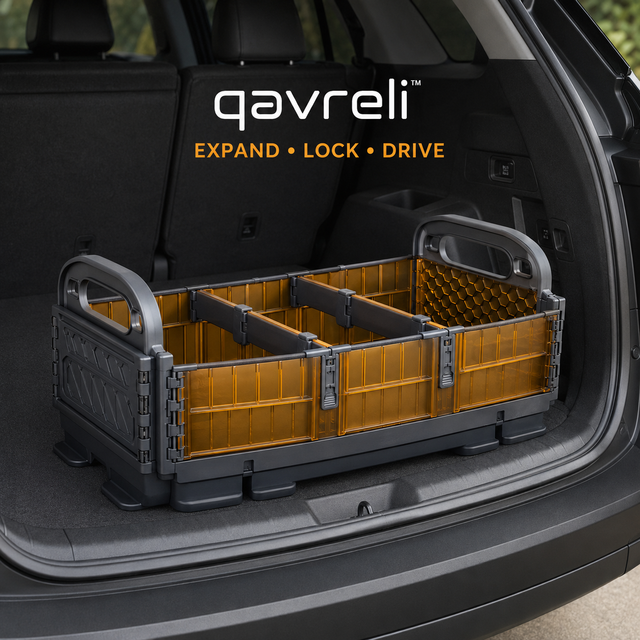 qavreli™ TrunkTide Locking Cargo Caddy